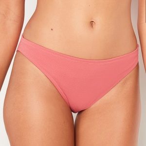 NWT Old Navy classic mid rise pique bikini bottom size large